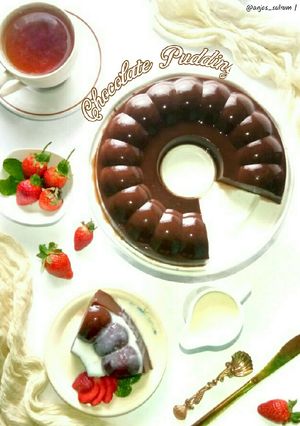 Foto resep Chocolate Pudding with Vanilla Vla