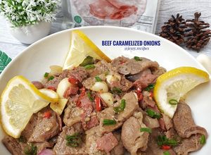 Foto resep Beef caramelized onions
