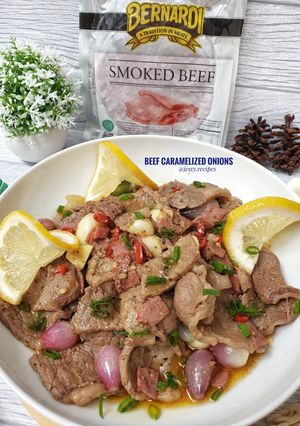 Foto resep Beef caramelized onions