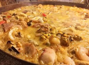Una foto de Cazuela de mariscos
