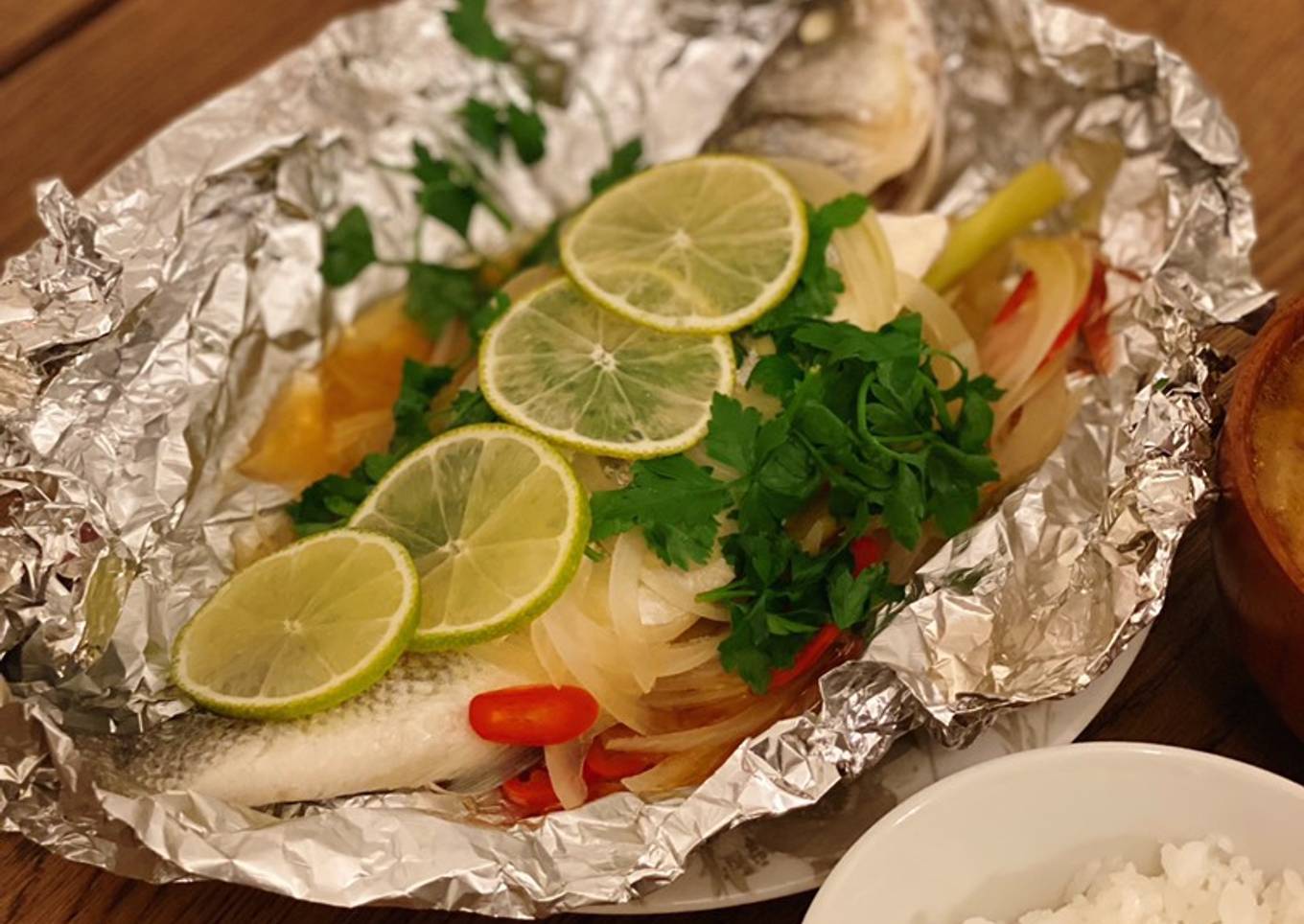 Recipe of Award-winning Thai style steamed sea bass 🇹🇭