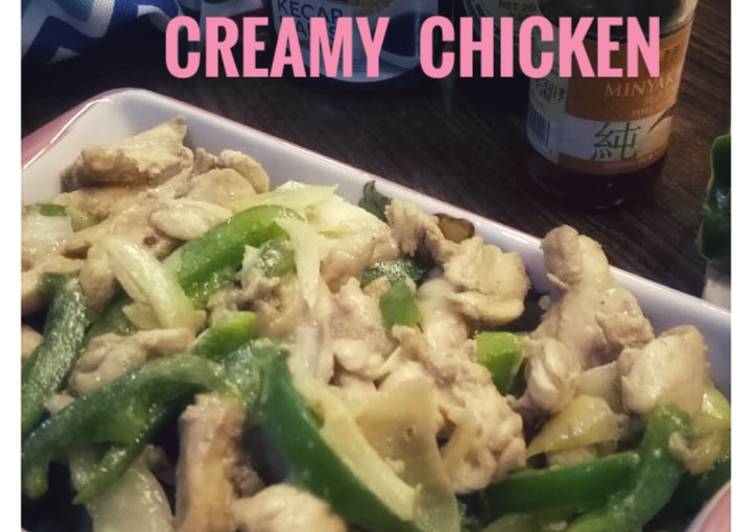 Cara Gampang Membuat Creamy chicken (Teriyaki ala ala)_ketopad, Lezat