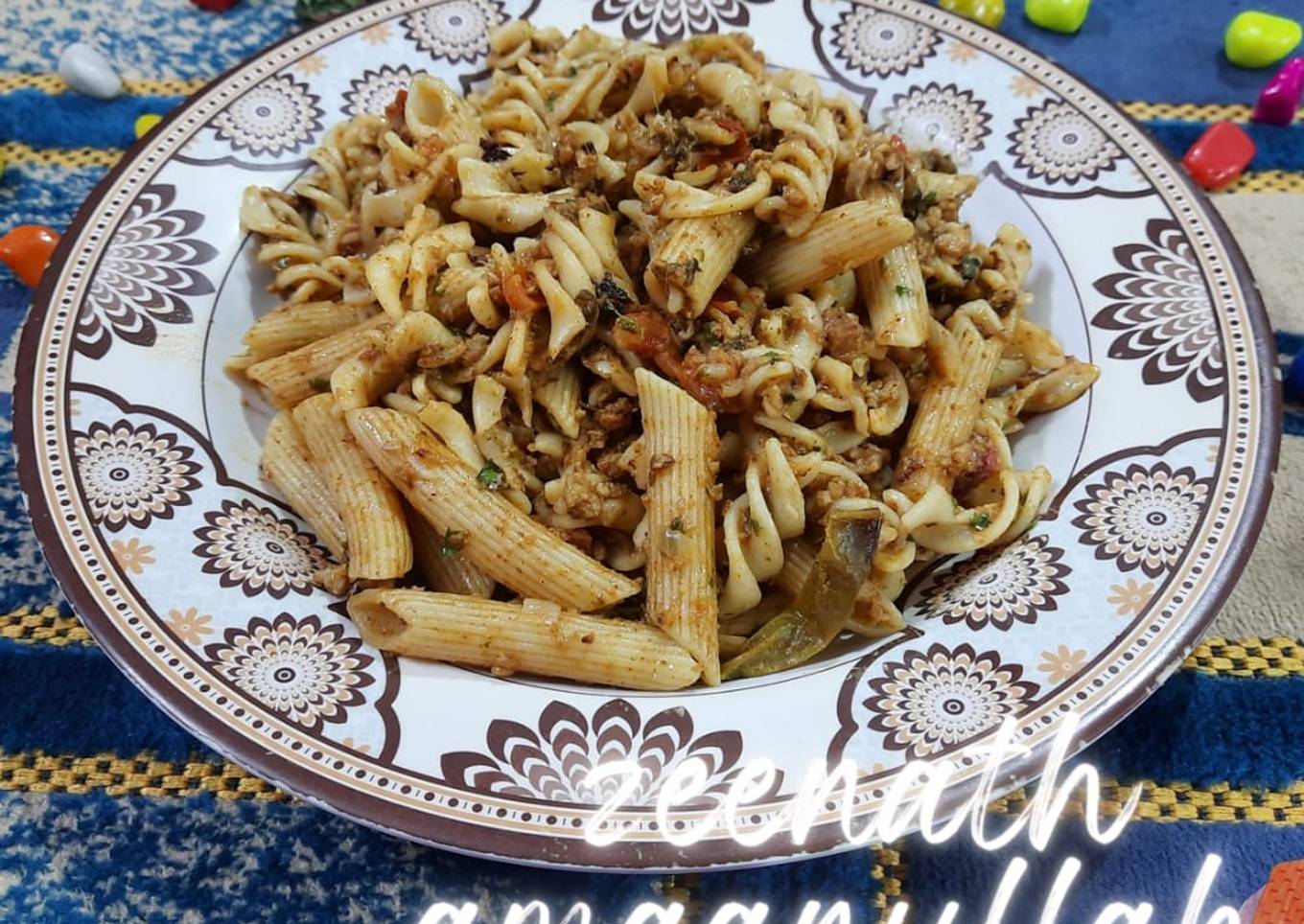 Chicken Mince Pasta With Veggies