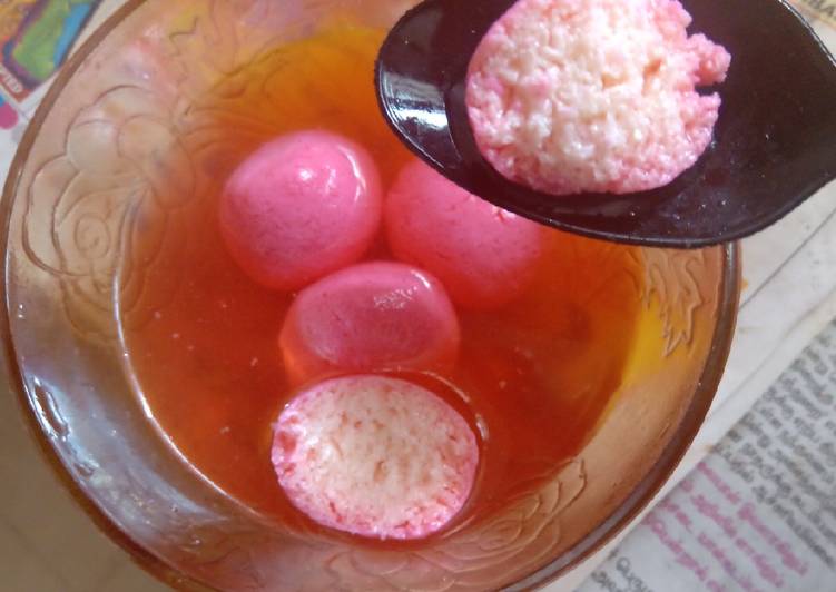 Recipe of Award-winning Yummy Pink Rasgullas