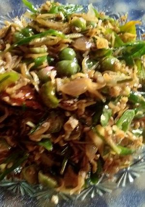 Foto resep Tumis ikan teri cabe hijau