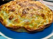 Una foto de quiche sin nata