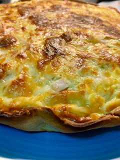 Una foto de Quiche de puerros sin nata