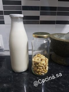 Una foto de Leche de almendras