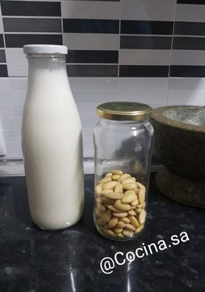 Una foto de Leche de almendras