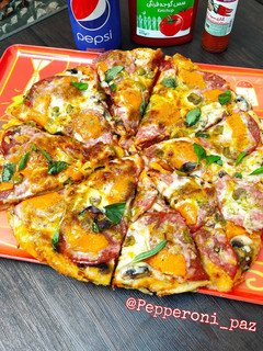 عکسی از دستور 🍕 پیتزا پپرونی خونگی 🍕