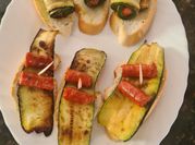 Una foto de pinchos calabacin