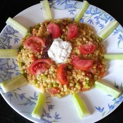 Pearl Barley Khichdi A picture of Pearl Barley Khichdi.