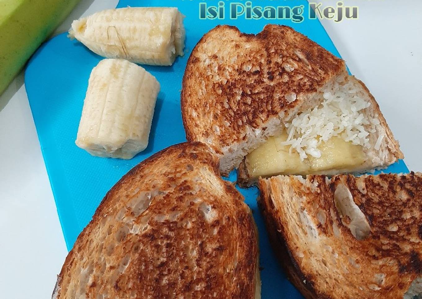 Roti Gandum Bakar Isi Pisang Keju