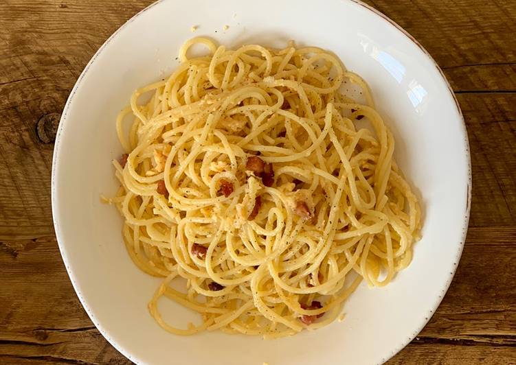 Recipe of Super Quick Homemade ☆Basic☆ Spaghetti Carbonara in 15 min!!