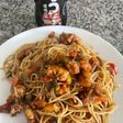 Pasta con camarones 🍤 estilo Oriental 🫶