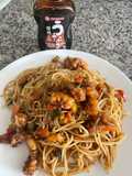 Pasta con camarones 🍤 estilo Oriental 🫶