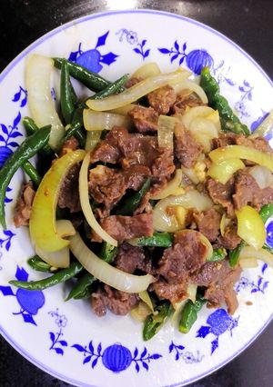 Foto resep Tumis daging cabe hijau