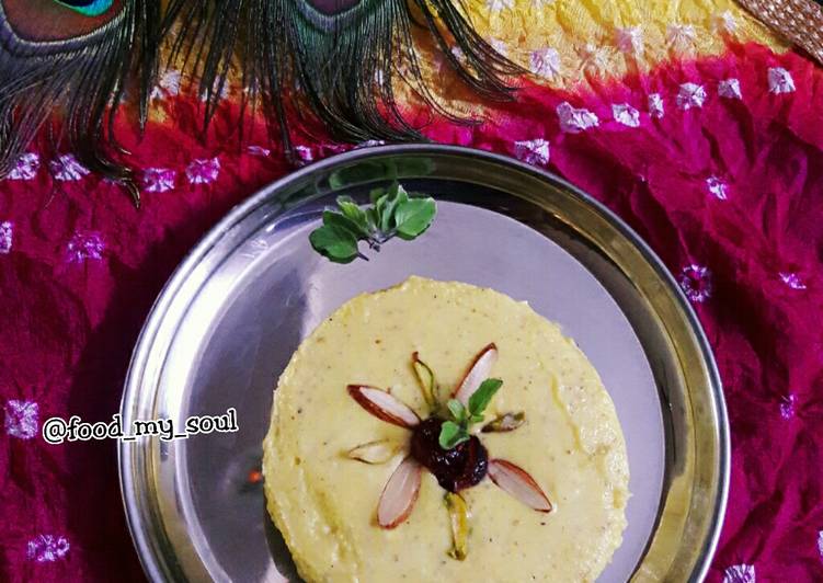 Steps to Prepare Homemade Thandai Bhapa Doi (without Condensed Milk)