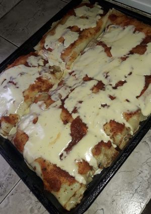 Una foto de Canelones de acelga ricos y fáciles