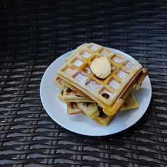 A picture of Keto waffle flourless.