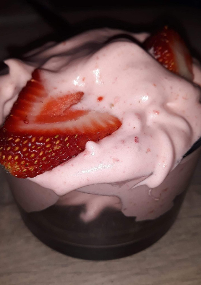 Una foto de Espuma de fruta Thermomix