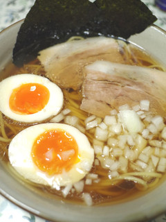 A picture of Simple self-made soup Ramen (What's Ramen made of?).