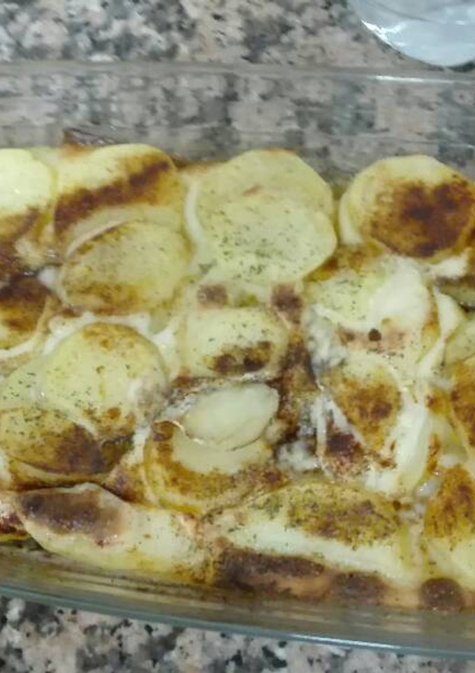 Una foto de Patatas panaderas con queso