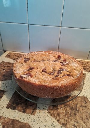 Una foto de Torta esponjosa de manzana y membrillo🍎🍎