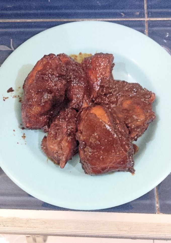 Foto resep Ayam Ungkep Pedas simple (Ayam Bacem)