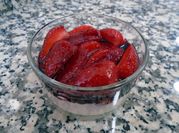 Una foto de fresas y mascarpone