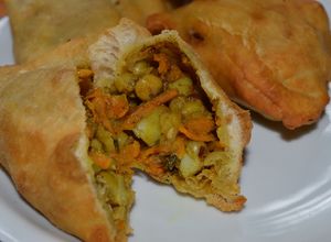 Una foto de Samosas Vegetarianas