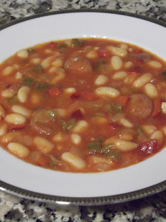 Una foto de Alubias con chorizo