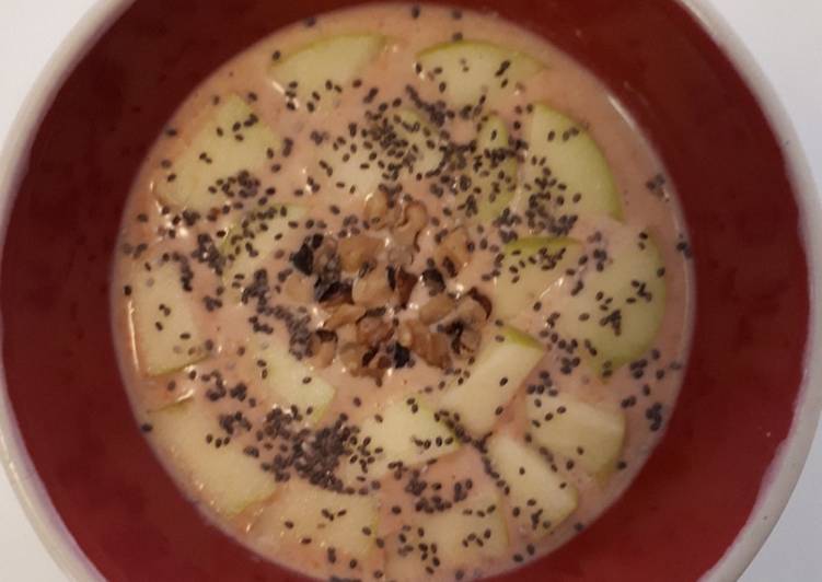 Comment Servir Smoothie mousseux noisette/banane