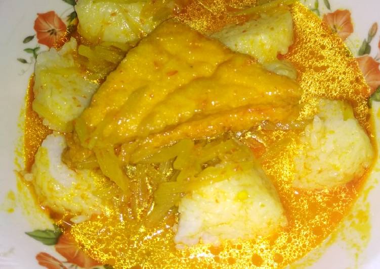 Lontong sayur bumbu simple