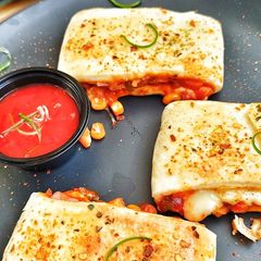 A picture of Chicken cheese Parcels.