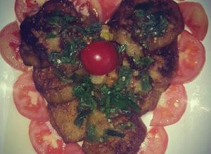 صورة لوصفة باذنجان مقلي بالصوص الحار