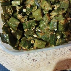 Bhindi / okra A picture of Bhindi / okra.