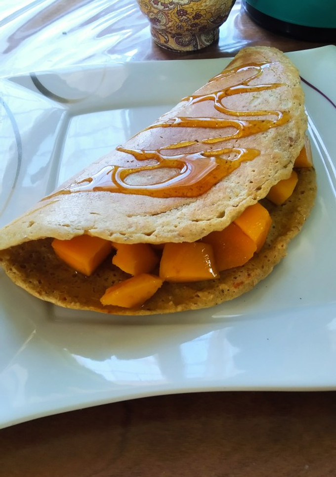 Una foto de Panqueques de avena con semillas. (Sin azúcar ni harina)