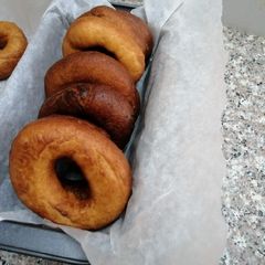 Homemade donuts A picture of Homemade donuts.