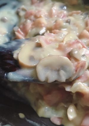 A picture of Cream of Mushroom Soup.