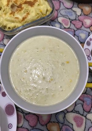 صورة لوصفة شوربة الذره