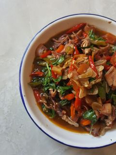 Foto resep Cumi Asin Pedas Oseng Kemangi