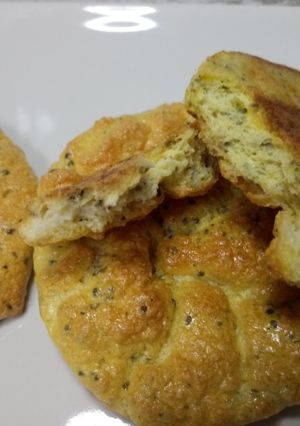 Una foto de Pan nube (Cloud bread)