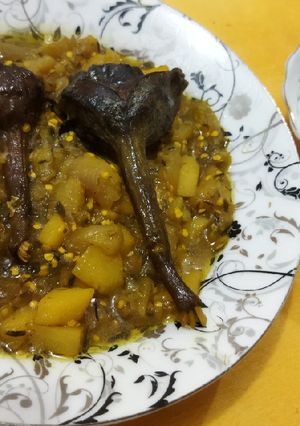عکسی از دستور سیب بادمجان ساده (سنتی)