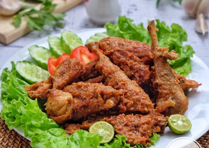 Resep Ayam panggang bumbu rujak, Enak