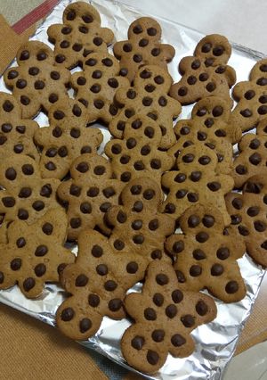 Una foto de Galletitas de jengibre con pepitas de cacao