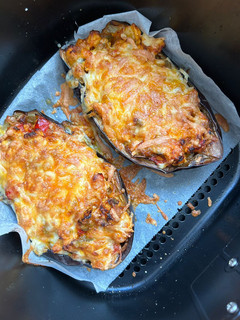 Una foto de Berenjenas rellenas Airfryer