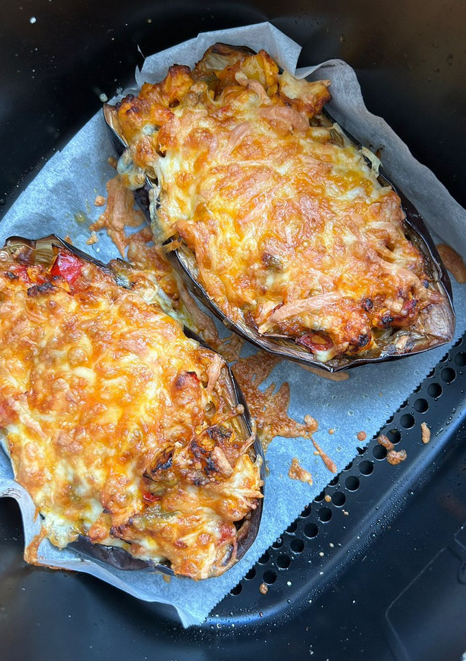 Una foto de Berenjenas rellenas Airfryer