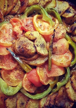 A picture of Kofta in the Oven.