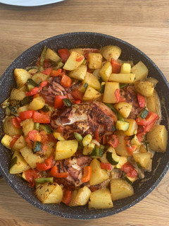 Hähnchenbrust in Serranoschinken mit Sommergemüse 😍 Rezepthauptbild